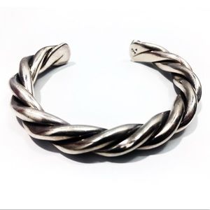 Sterling silver Silpada Solid Heavy Cuff 6.5